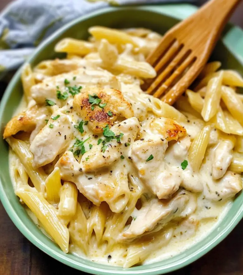 Chicken Alfredo Penne Pasta Cook the Pasta 1