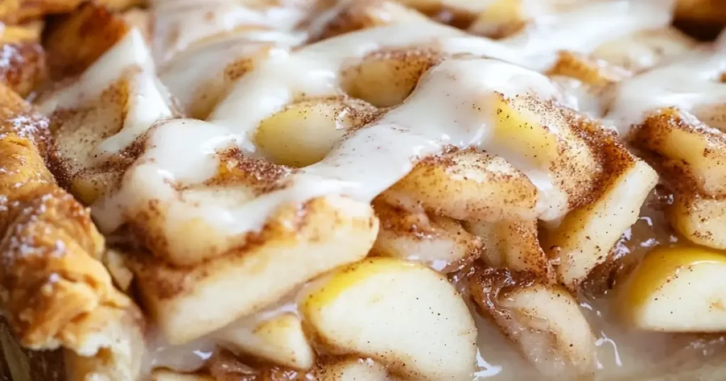 Cinnamon Roll Apple Pie