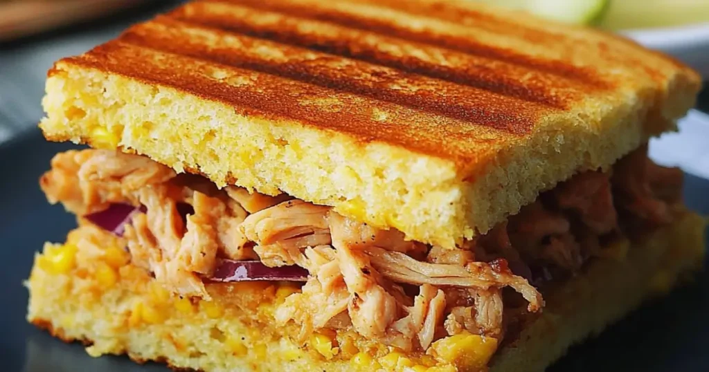 Cornbread BBQ Sandwich