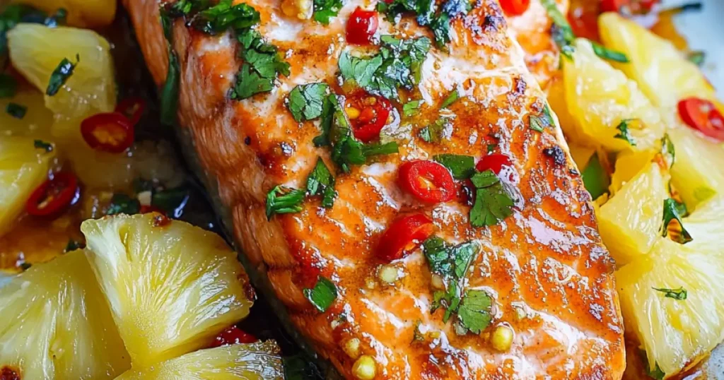 Pineapple Sweet Chili Salmon