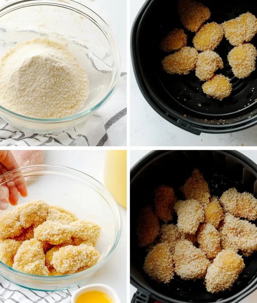 Step-by-Step How to Make Air Fryer Chicken Bites