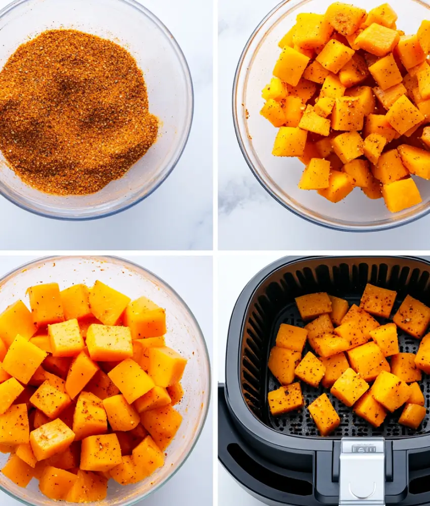 Step-by-Step Instructions to Make Butternut Squash in Air Fryer