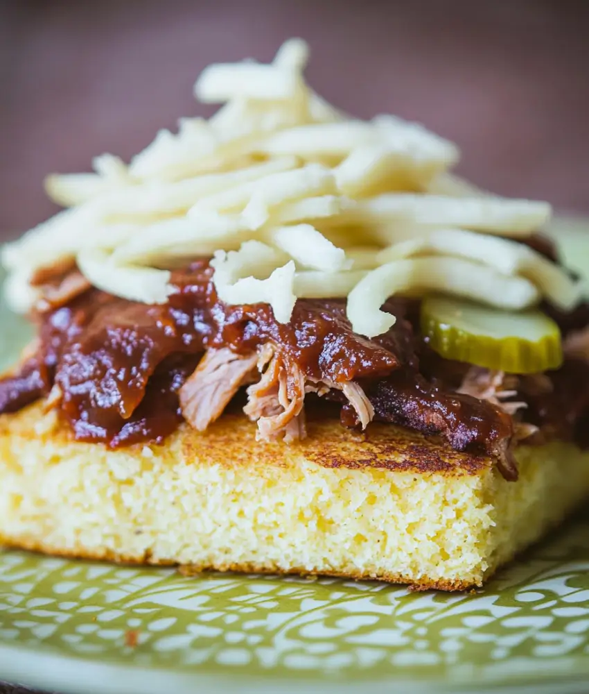 Step-by-Step to Make Cornbread BBQ Sandwich