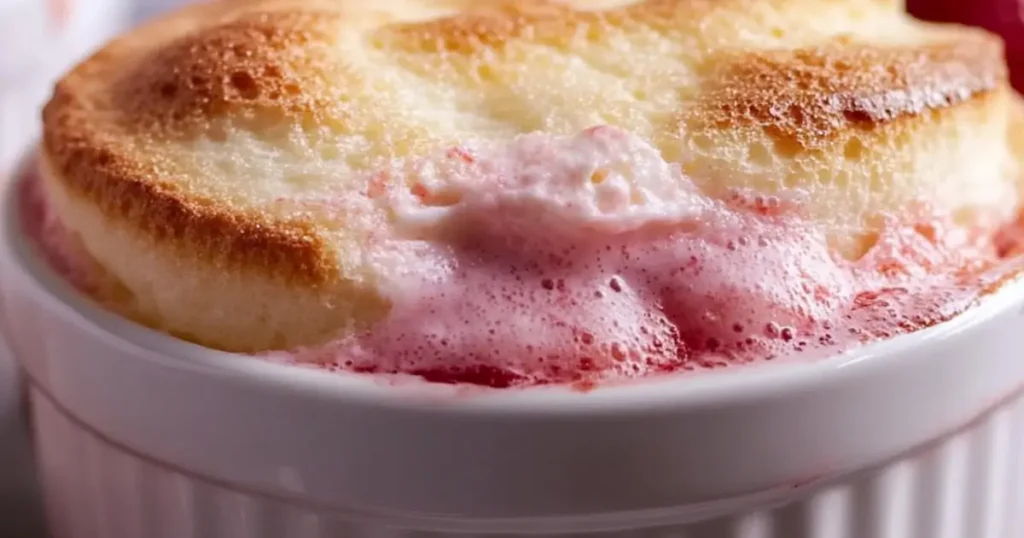 Strawberry Soufflé with Crème Anglaise