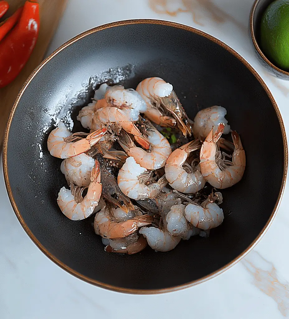 salt and pepper shrimp step