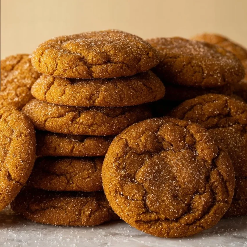 Chewy maple pumpkin cookies on a rustic wooden table