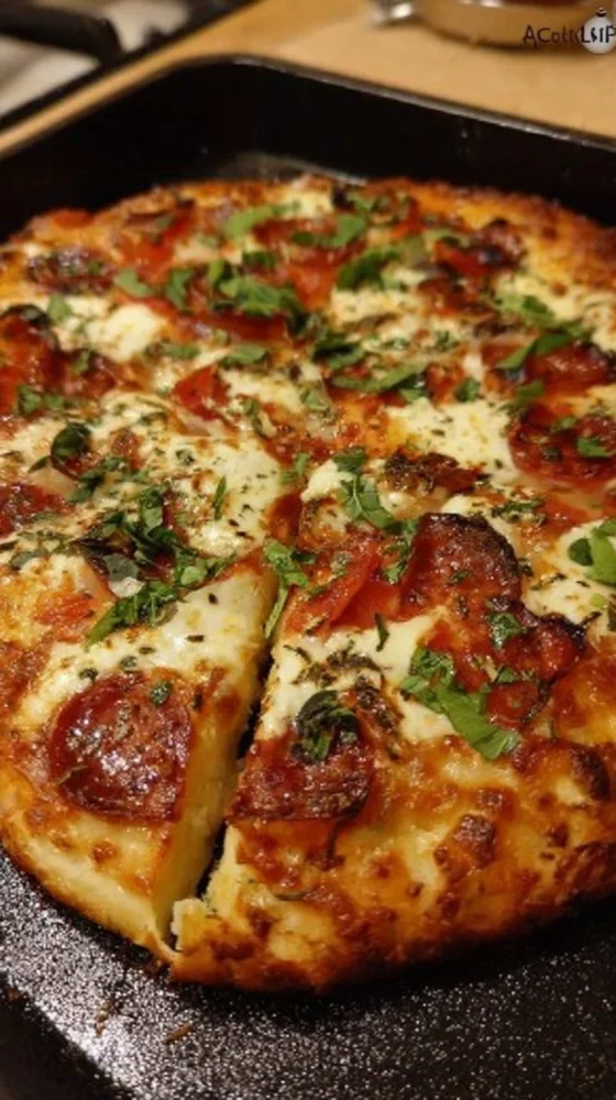 Easy Keto Pizza Crust recipe that is low-carb and gluten-free
