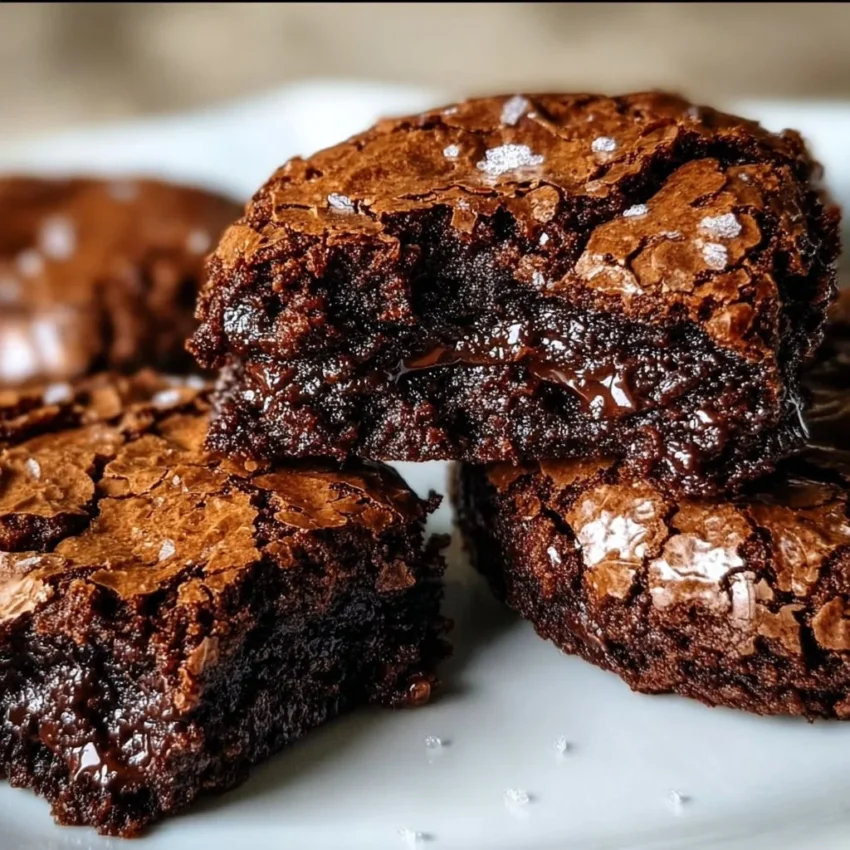 Delicious fudgy brownies and chewy brookies on a dessert platter