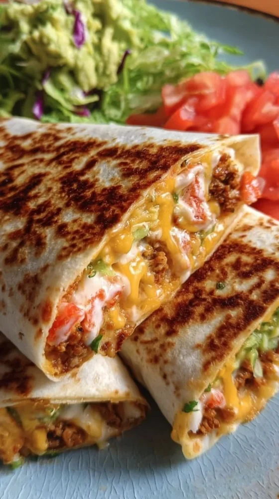 Delicious Keto Crunchwraps served with fresh ingredients and toppings